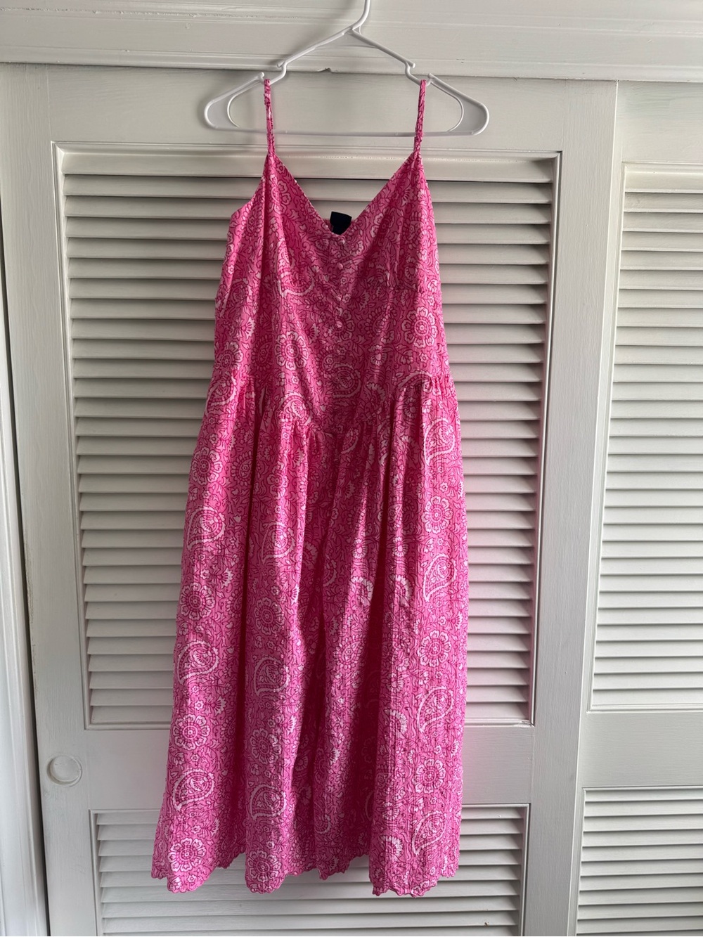Roller Rabbit Pink Paisley Midi Slip Dress